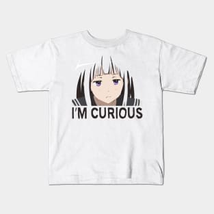 Hyouka_Chitanda Eru_I'm Curious_Original Ver Kids T-Shirt